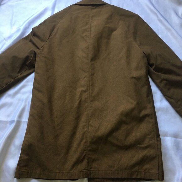 Manstyle All Weather Brown Khaki Coat Removable Fur Lining Men’s Sz 38R - Picture 2 of 11